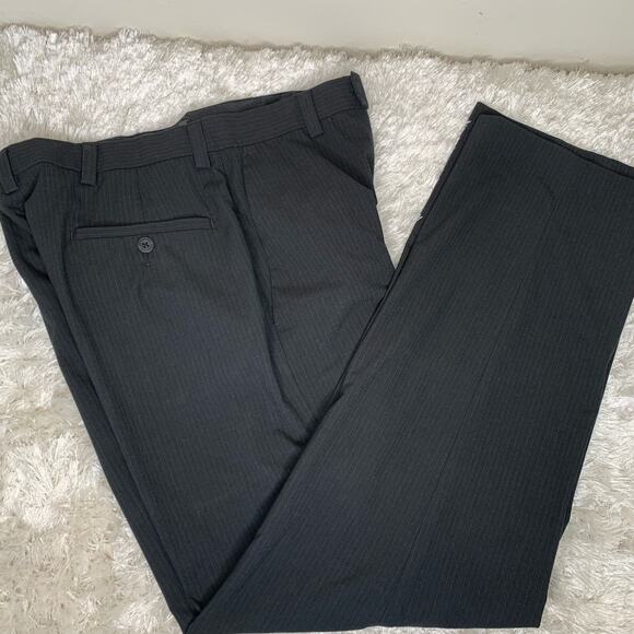 Kenneth Cole Reaction Blue Striped Trousers Sz 32 x 32 - Picture 1 of 7